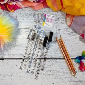 Washitape met tangles van ACT2Tangle, zes rolletjes met eigen ontwerpen