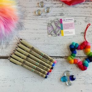 sakura micron pennen zwart verschillende puntdiktes sakura micron pennen kleuren pn serie sakura micron pennen op act2tangle tile