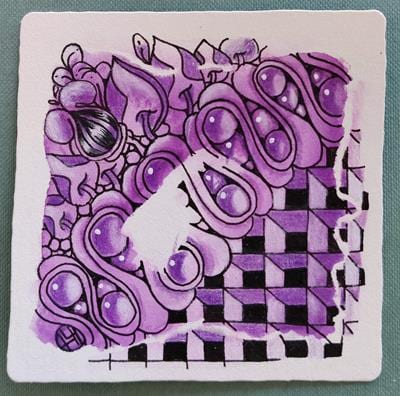 Angst voor wit in je Zentangle tekening?