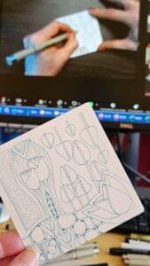resultaten van een online Zentangle workshop voor saamhorigheid