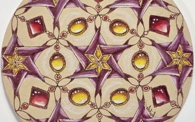 Twee vergissingen, drie CZT’s en een museum — zo ontstond mijn Zentangle gems les