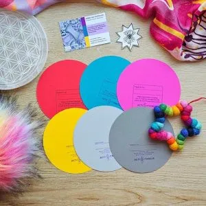 Gekleurd Rond (handgemaakt)